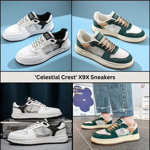 'Celestial Crest' X9X Sneakers: Embark on a Stellar Journey with Futuristic Design and Cosmic Performance in Every Step