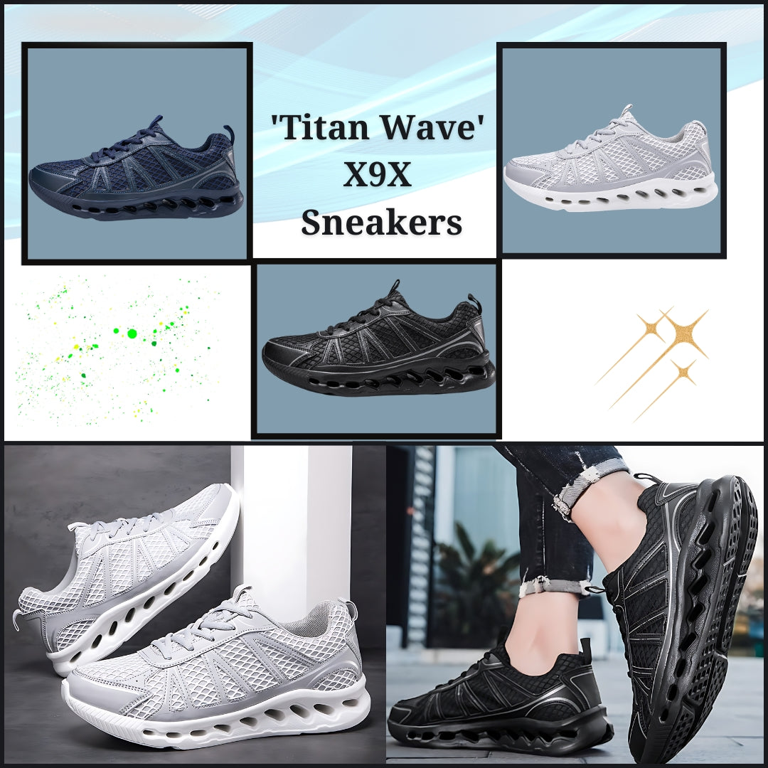 Ride the Wave of Luxury: Discover the 'Titan Wave' X9X Sneakers