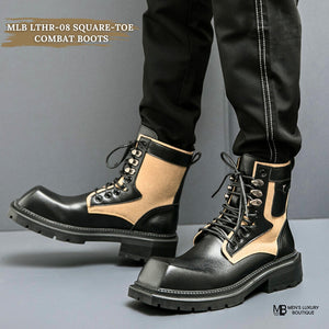 MLB LTHR-08 Square-Toe Combat Boots: The Ultimate Fusion of Rugged Style and Tactical Versatility