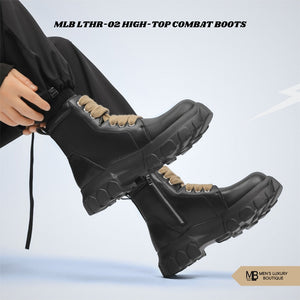 Stride with Power: The MLB LTHR-02 Combat Boots Blend Strength and Sophistication