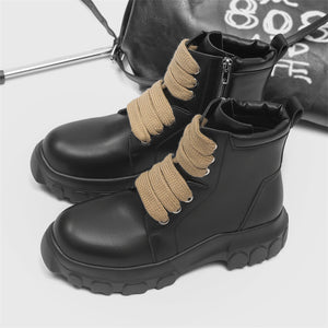 MLB LTHR-02 High-Top Combat Boots