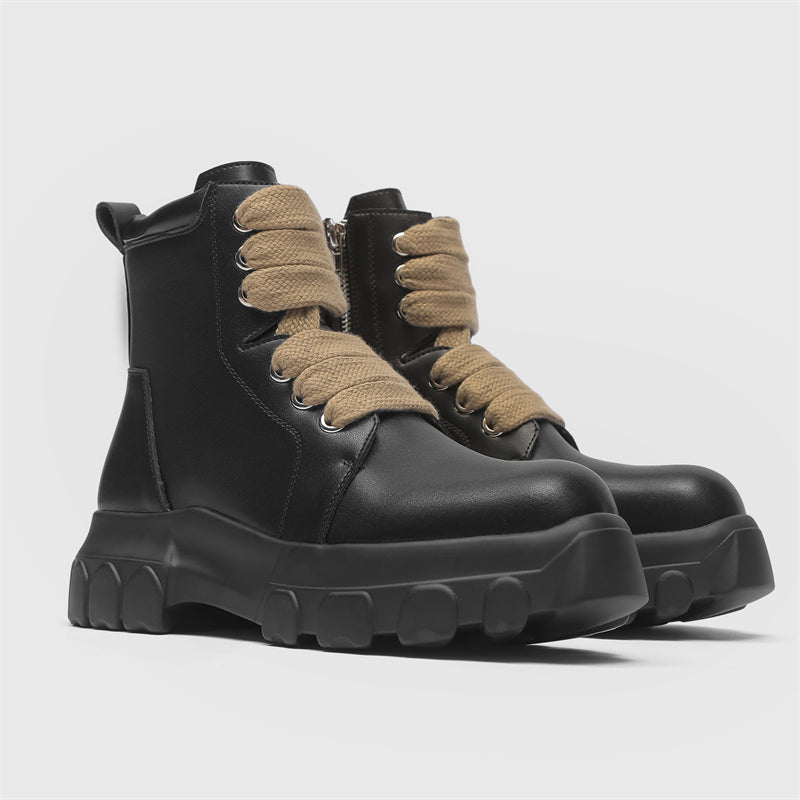 MLB LTHR-02 High-Top Combat Boots