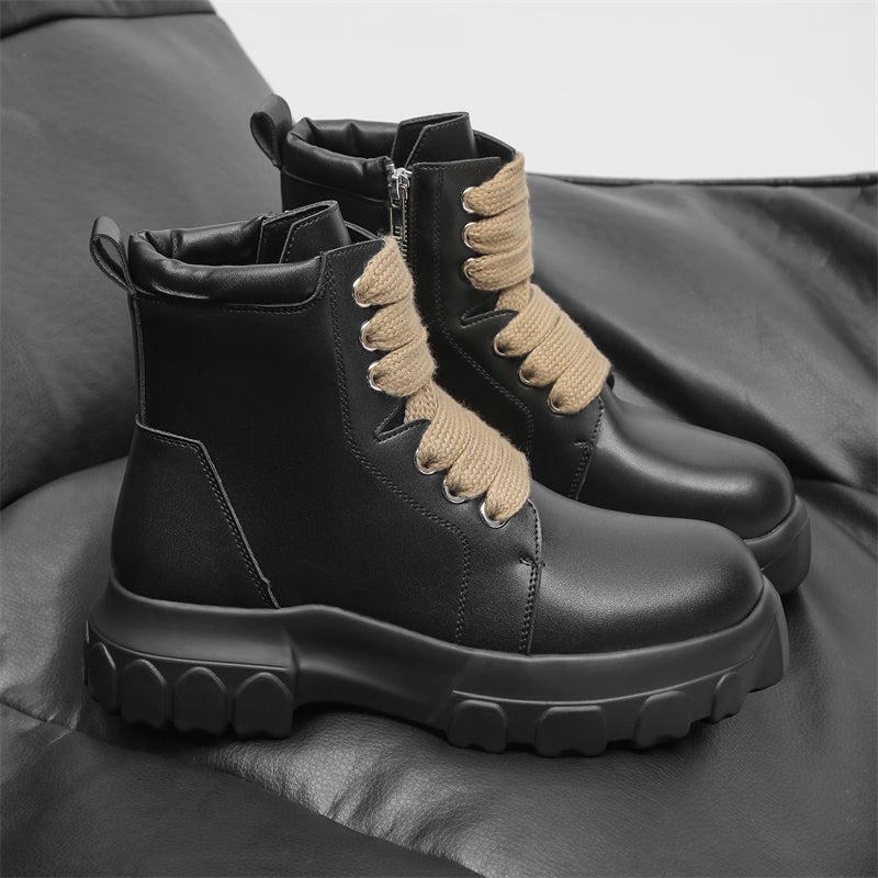 MLB LTHR-02 High-Top Combat Boots