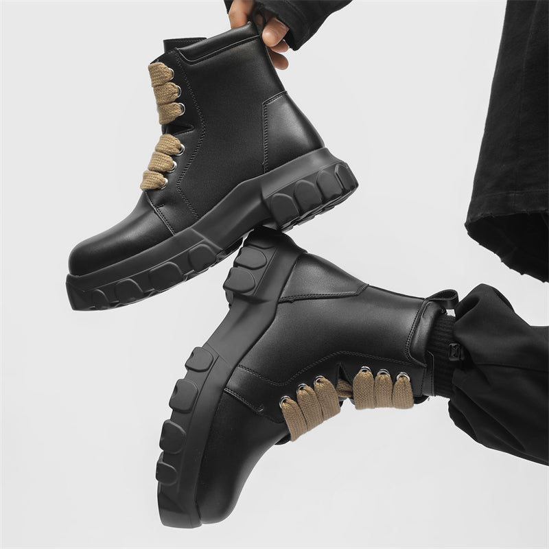 MLB LTHR-02 High-Top Combat Boots