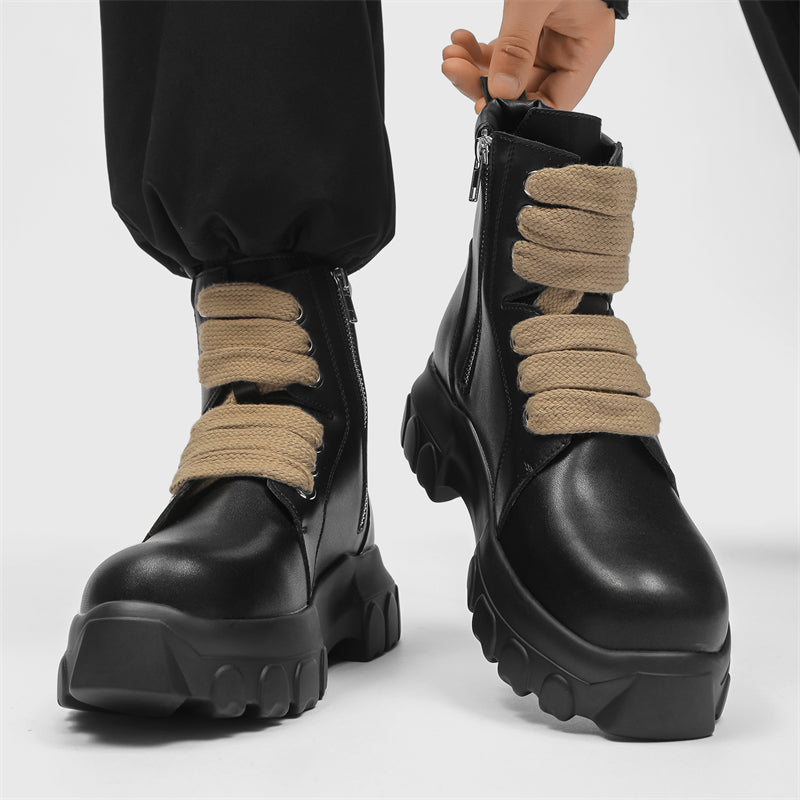 MLB LTHR-02 High-Top Combat Boots