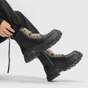 MLB LTHR-02 High-Top Combat Boots