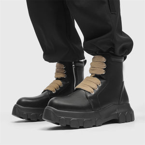 MLB LTHR-02 High-Top Combat Boots