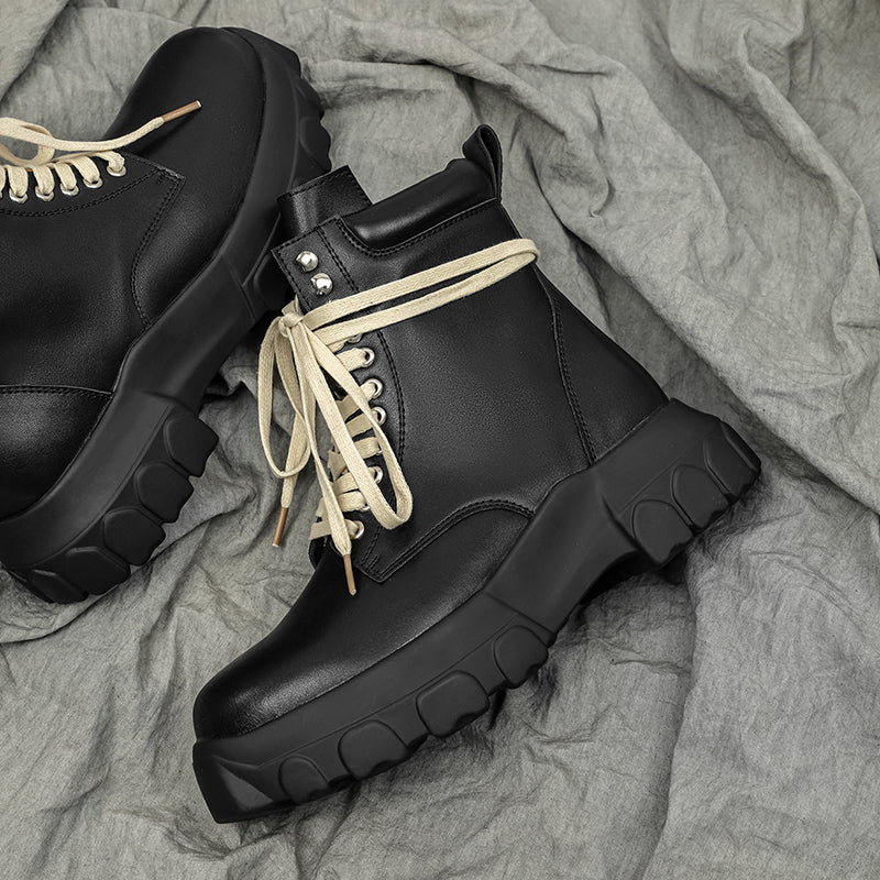 MLB LTHR-01 High-Top Combat Boots