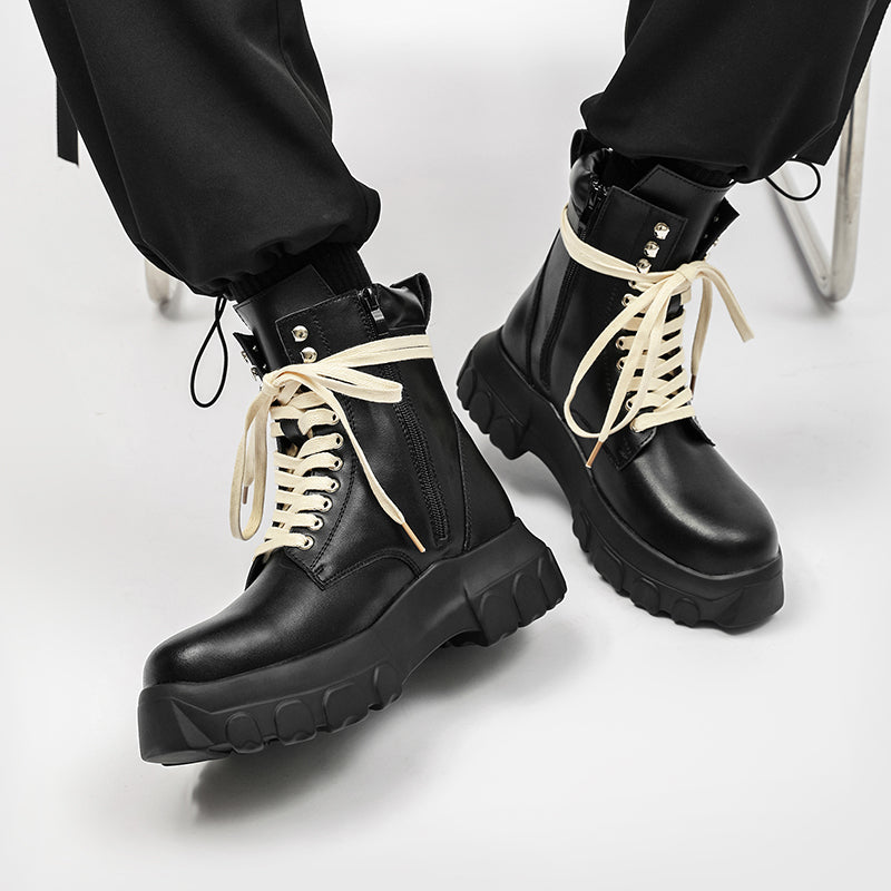 MLB LTHR-01 High-Top Combat Boots