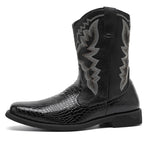 MLB LTHR-25 Embossed Western Boots