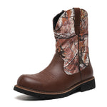 MLB LTHR-27 Camo Western Cowboy Boots