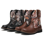 MLB LTHR-27 Camo Western Cowboy Boots