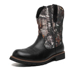 MLB LTHR-27 Camo Western Cowboy Boots