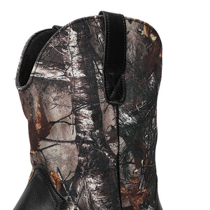 MLB LTHR-27 Camo Western Cowboy Boots