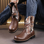 MLB LTHR-27 Camo Western Cowboy Boots