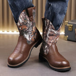 MLB LTHR-27 Camo Western Cowboy Boots