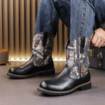 MLB LTHR-27 Camo Western Cowboy Boots