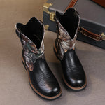 MLB LTHR-27 Camo Western Cowboy Boots