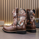 MLB LTHR-27 Camo Western Cowboy Boots