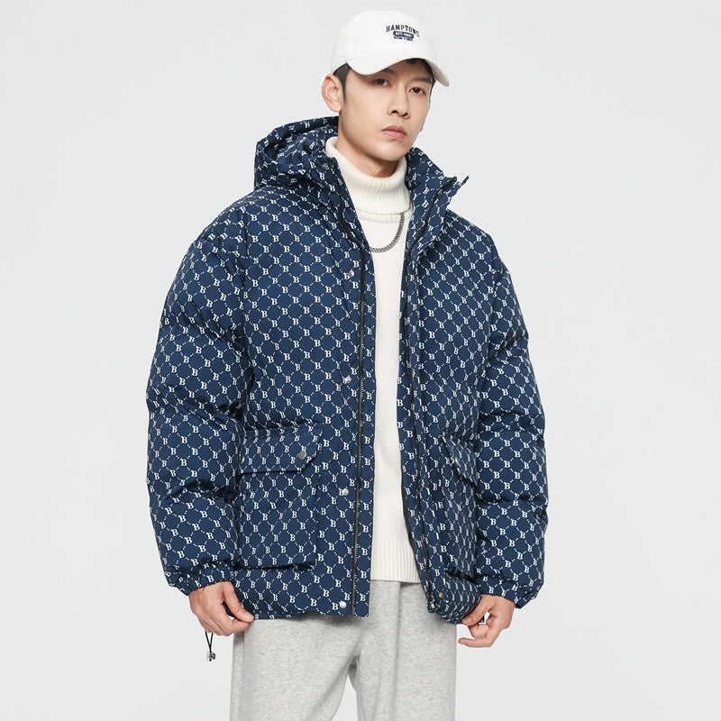 MLB LX05 Monogram Down Jacket - Imperial Navy