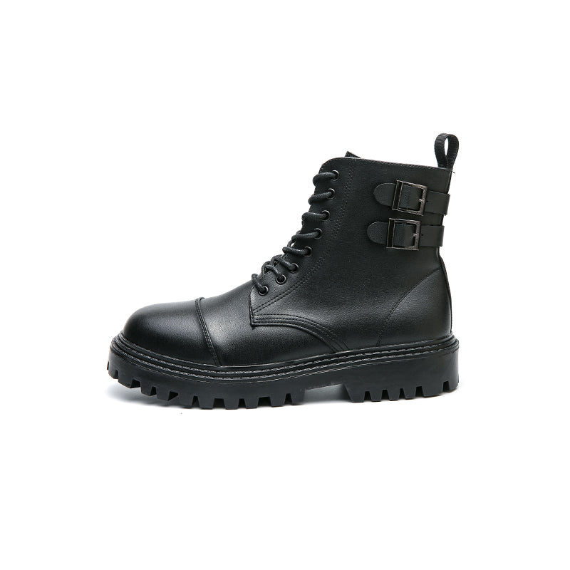 MLB LTHR-12 Square-Toe Combat Boots