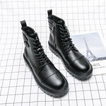 MLB LTHR-12 Square-Toe Combat Boots