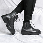 MLB LTHR-12 Square-Toe Combat Boots