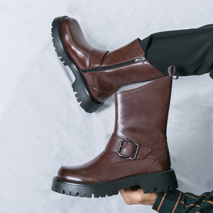 MLB LTHR-11 Rugged Mid-Calf Boots