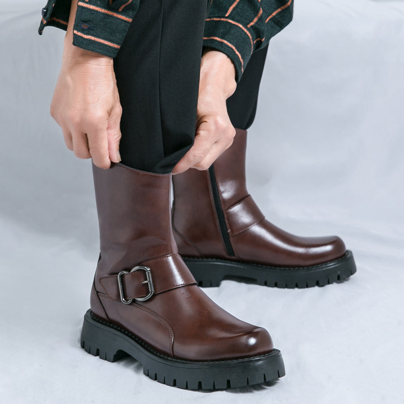 MLB LTHR-11 Rugged Mid-Calf Boots