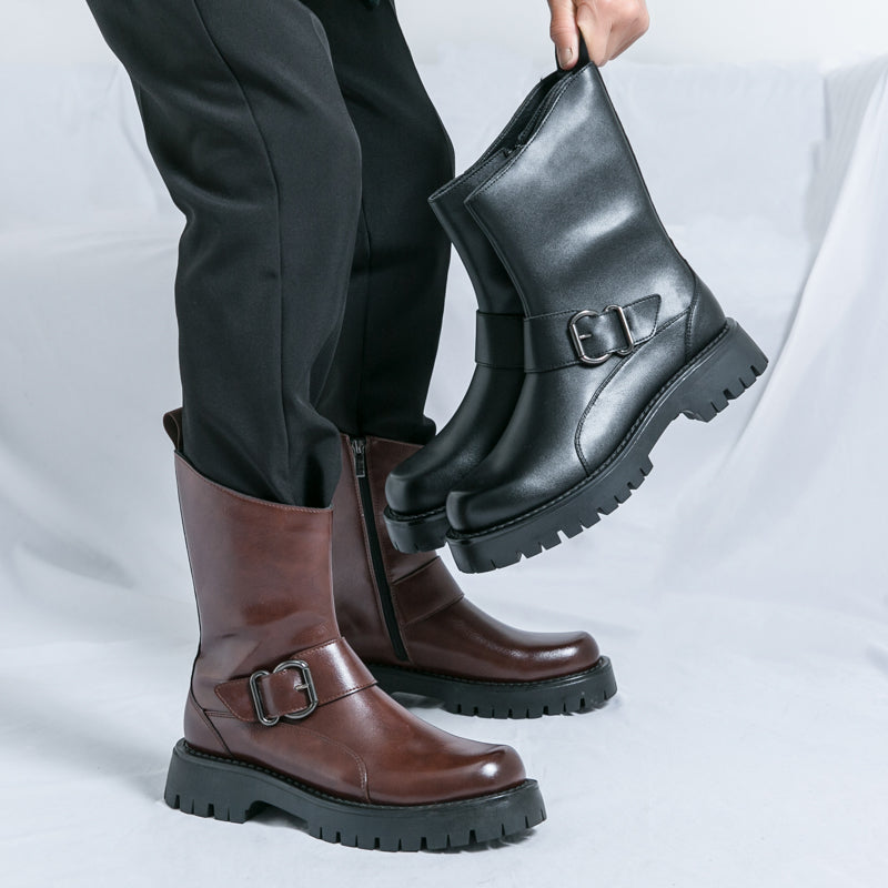 MLB LTHR-11 Rugged Mid-Calf Boots