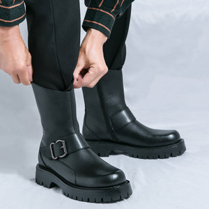 MLB LTHR-11 Rugged Mid-Calf Boots