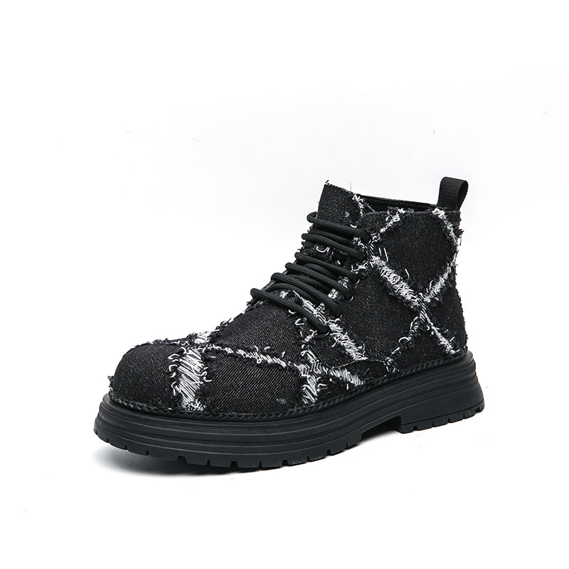 MLB LTHR-05 Textured High-Top Boots