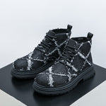 MLB LTHR-05 Textured High-Top Boots