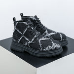 MLB LTHR-05 Textured High-Top Boots