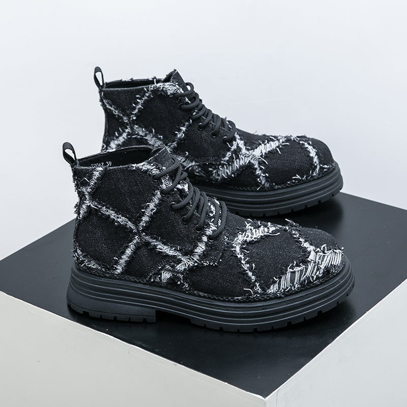 MLB LTHR-05 Textured High-Top Boots