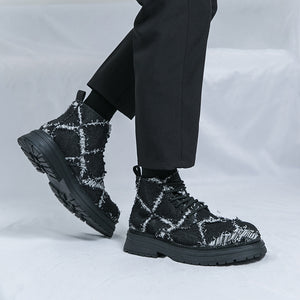 MLB LTHR-05 Textured High-Top Boots