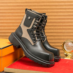 MLB LTHR-08 Square-Toe Combat Boots