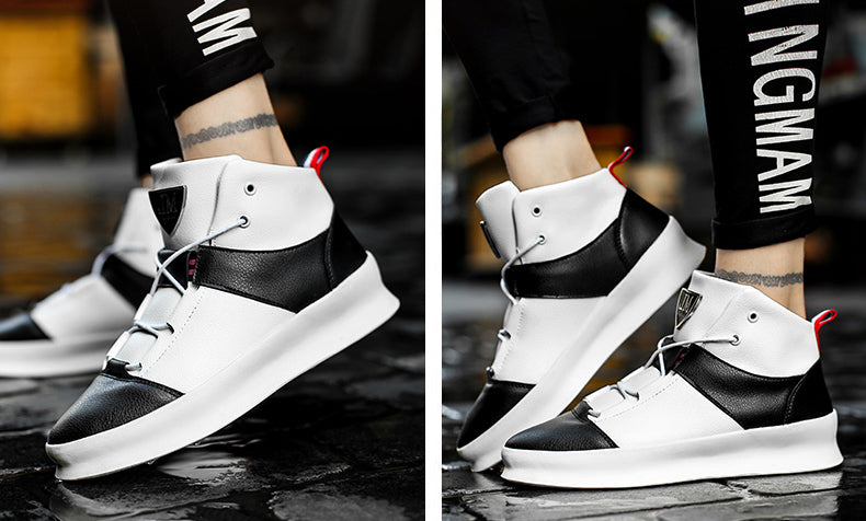 Di Lusso SMTHWLKR2 High Top Leather Sneakers