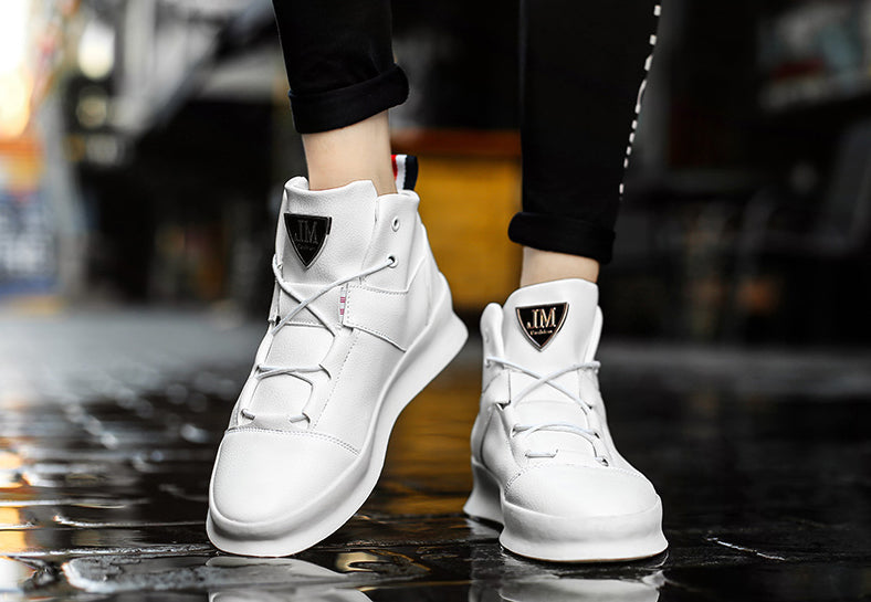 Di Lusso SMTHWLKR2 High Top Leather Sneakers