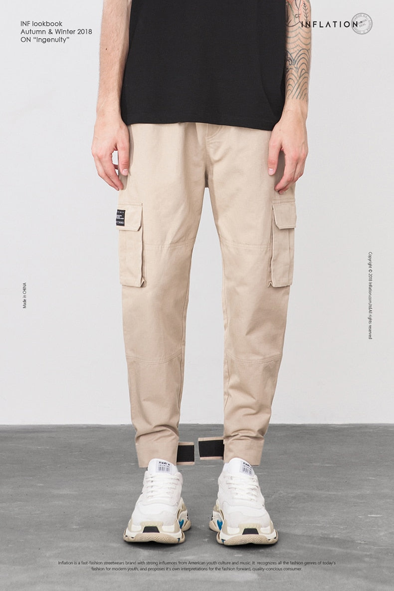 W7567 Ankle Strap Cargo Pants