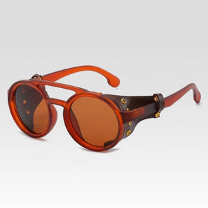 1915 Retro Sunglasses w/ Leather Side Shields