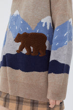 Mountain Bear Oversized Sweater