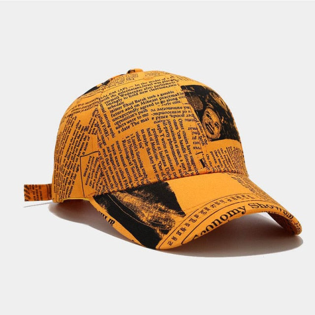 MLB Newspaper Baseball Cap