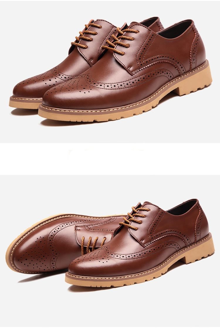 Luxury Vintage Leather British Brogues