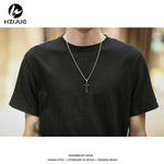 Arc Cut Long T-Shirt with Side Zipper - 3 Colors