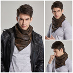 Faux Leather Neck Scarf - 4 Colors