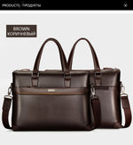 Luxury Leather Business Briefcase & Wallet - 3 Colors