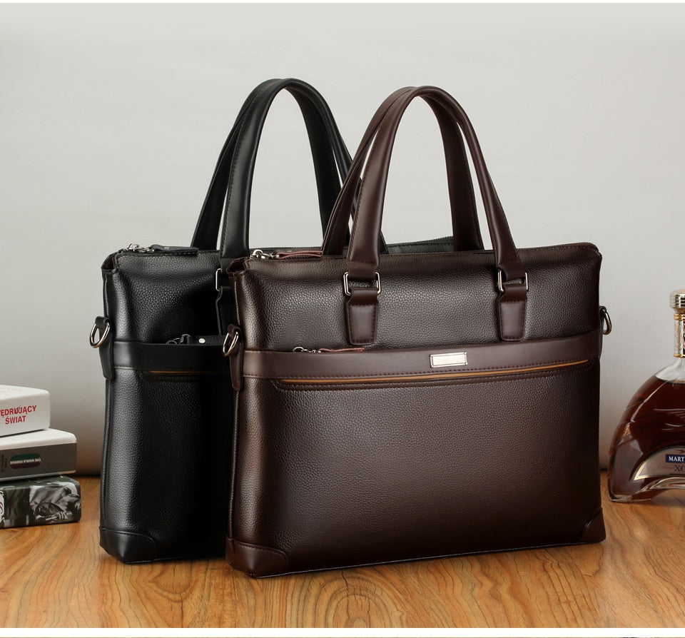 Luxury Leather Business Briefcase & Wallet - 3 Colors