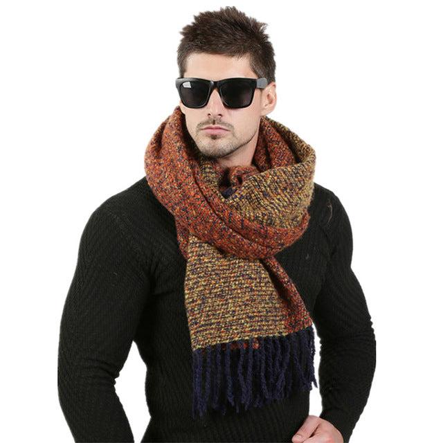 Premium Winter Knitted Wool Scarf - 6 Colors