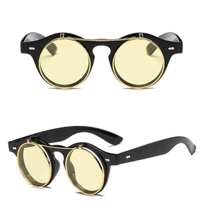 1912 Vintage Round Flip Up Sunglasses